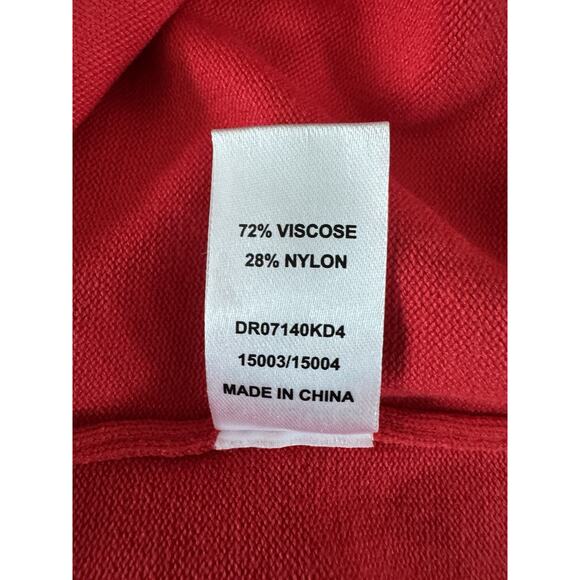 Meshki Dress Midi Red Marina Sleeveless Buttoned Knit XS - Picture 12 of 12